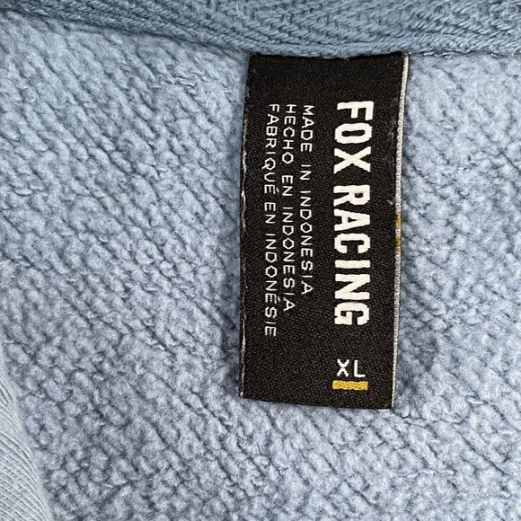 Fox Racing Hoodie Womens XL Light Blue Pullover Motorcross - Picture 5 of 8